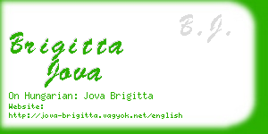 brigitta jova business card